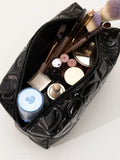 black heart make up bag