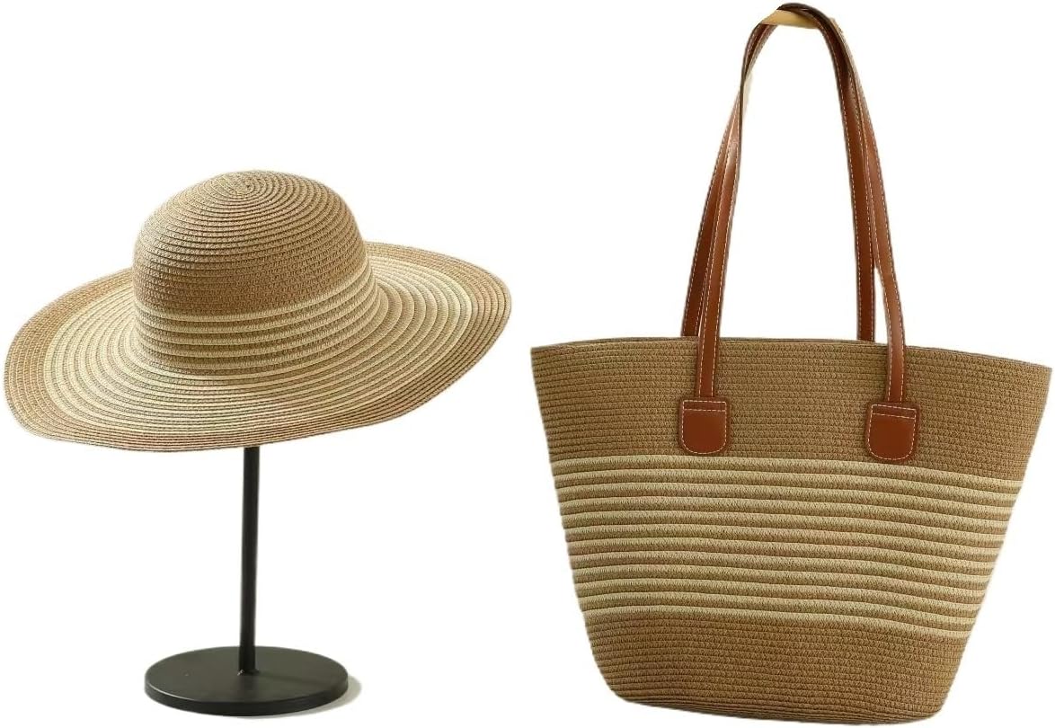 beach bag + hat set