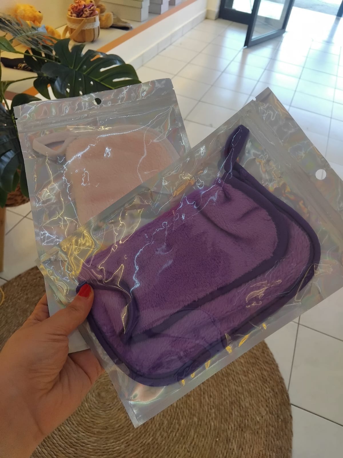 cleansing towel bag