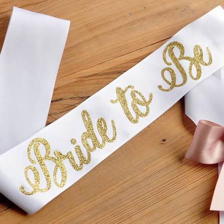 bride to be sash