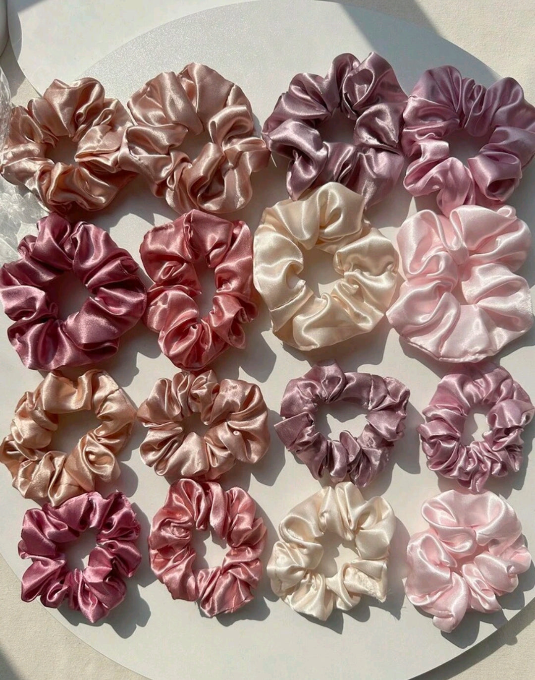 Satin hair scrunchy
