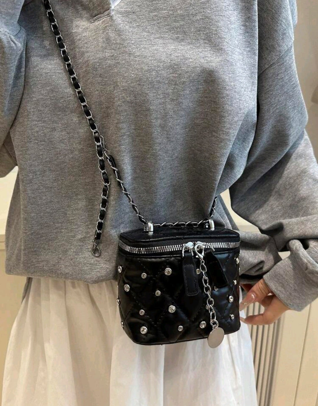 Black mini handbag