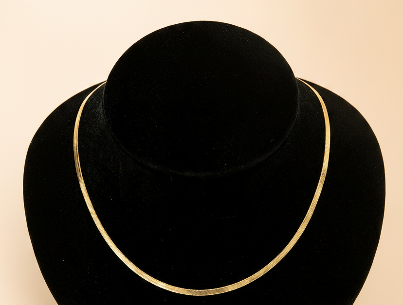 Stainless steel gold necklace