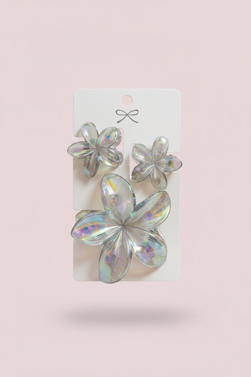clips flower with 2 mini clips
