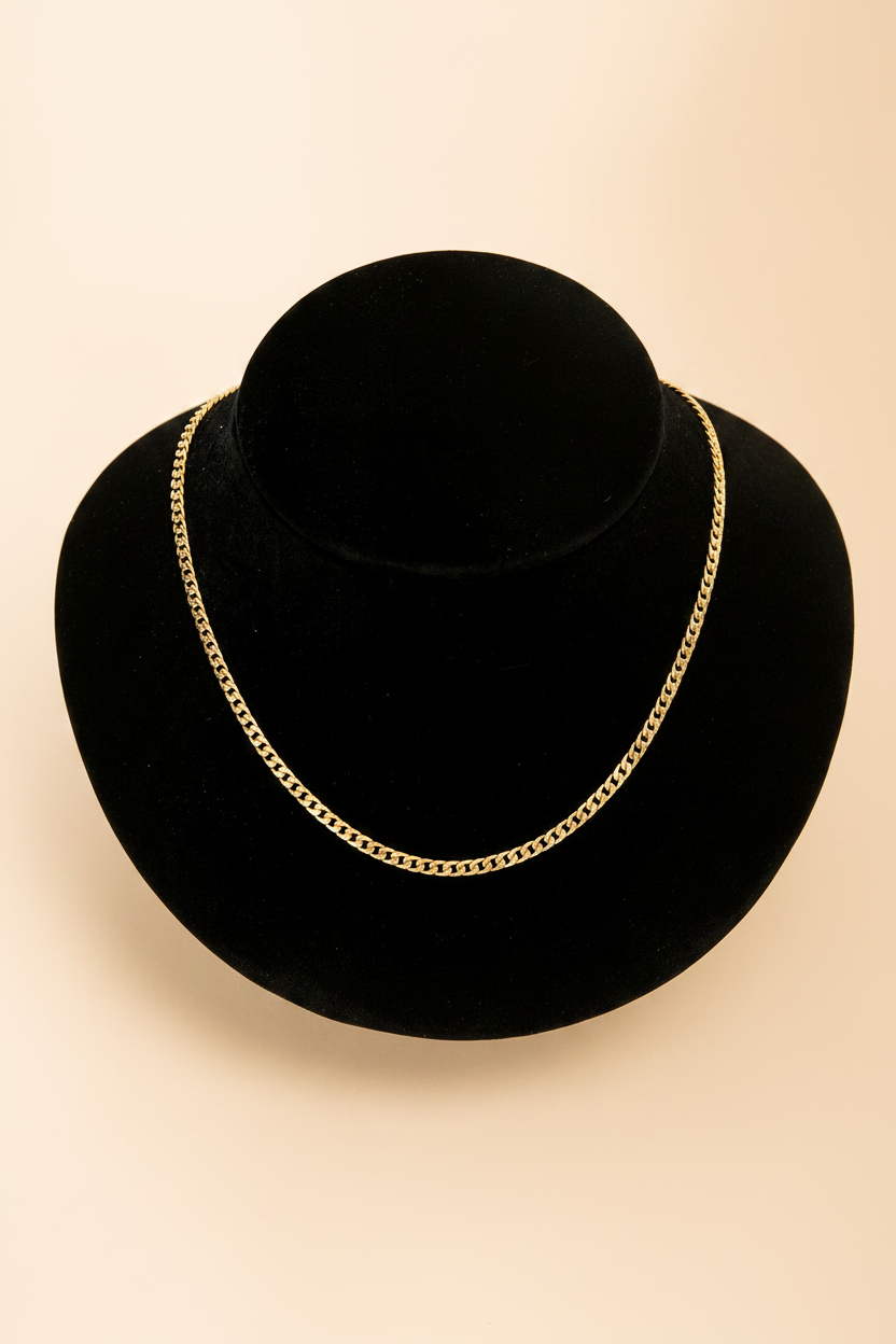 Stainless steel gold necklace