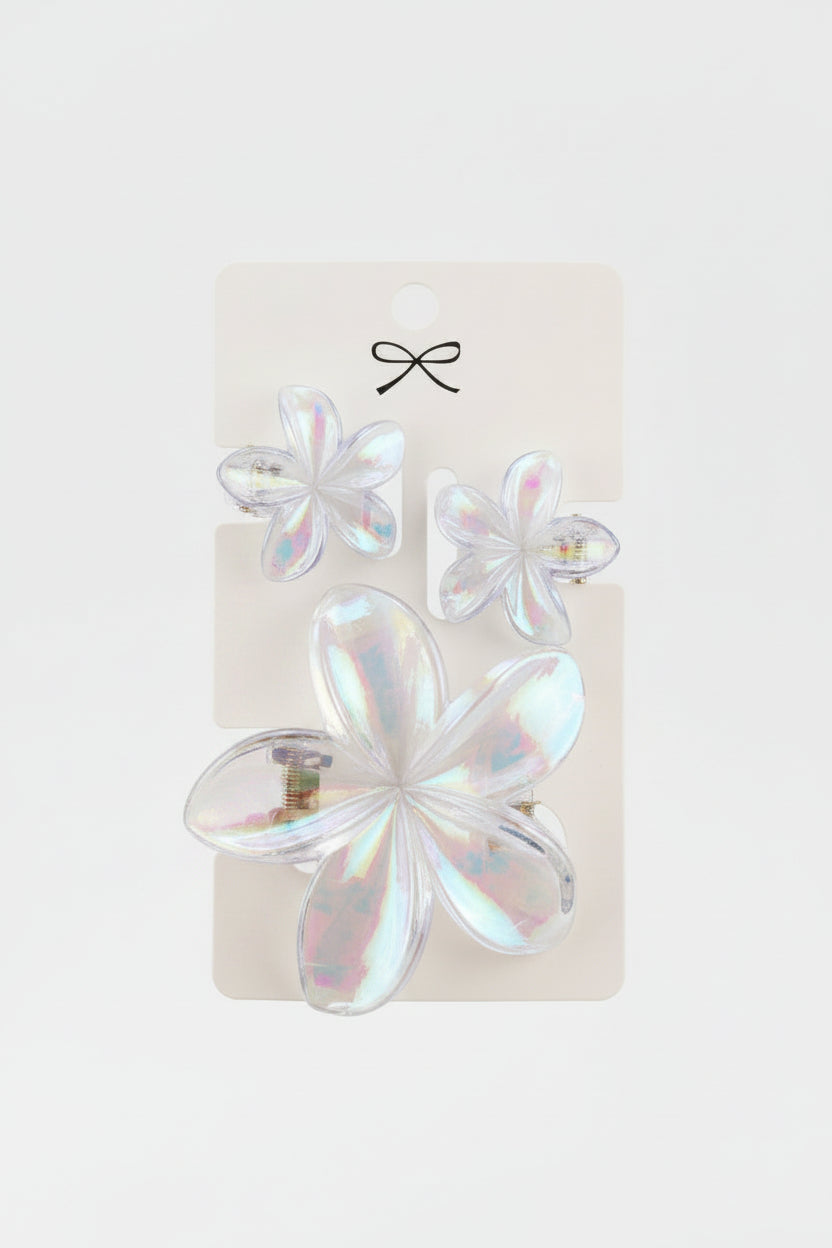 clips flower with 2 mini clips