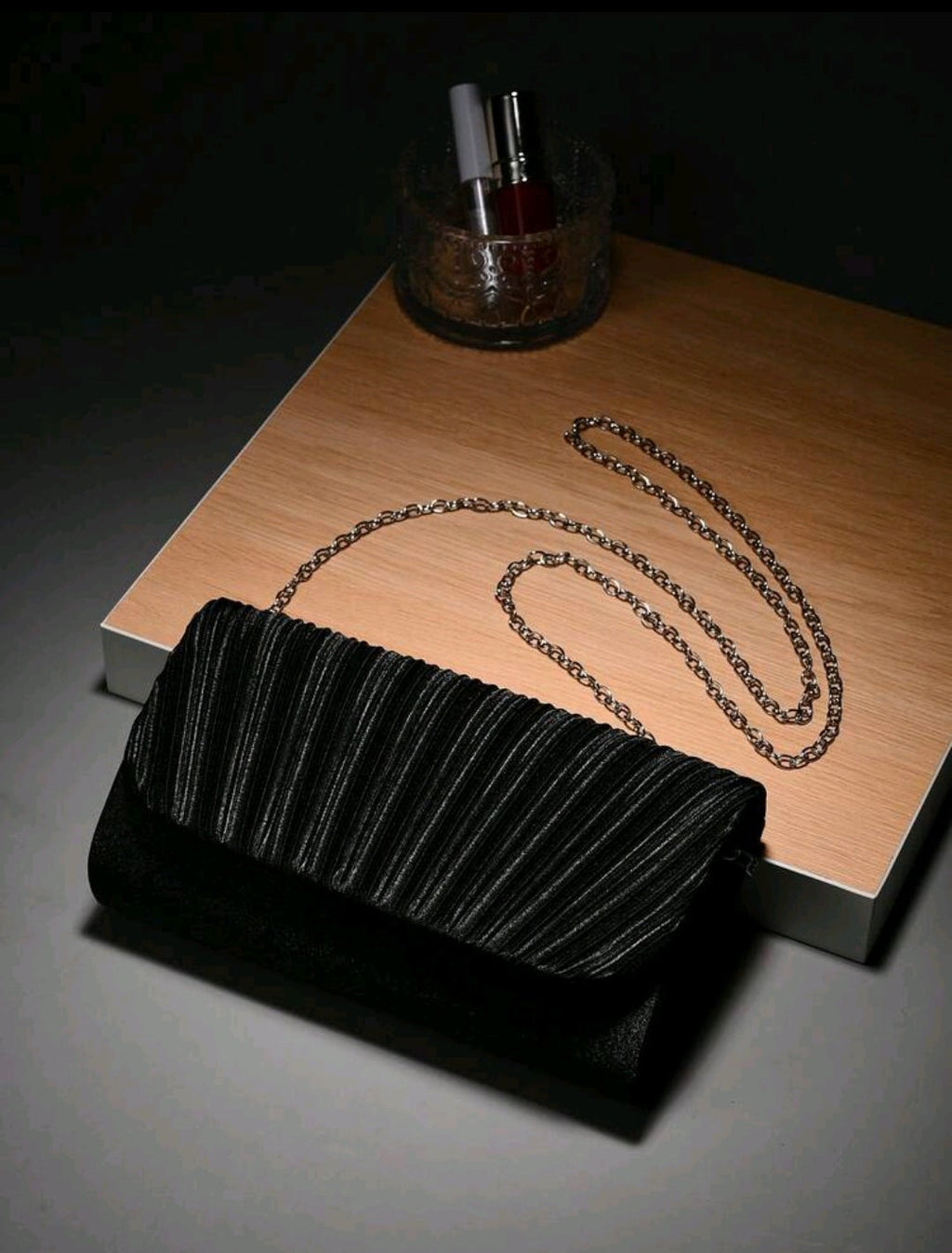 Black evening bag