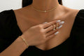 Gold evening set