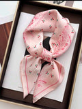 pink scarf