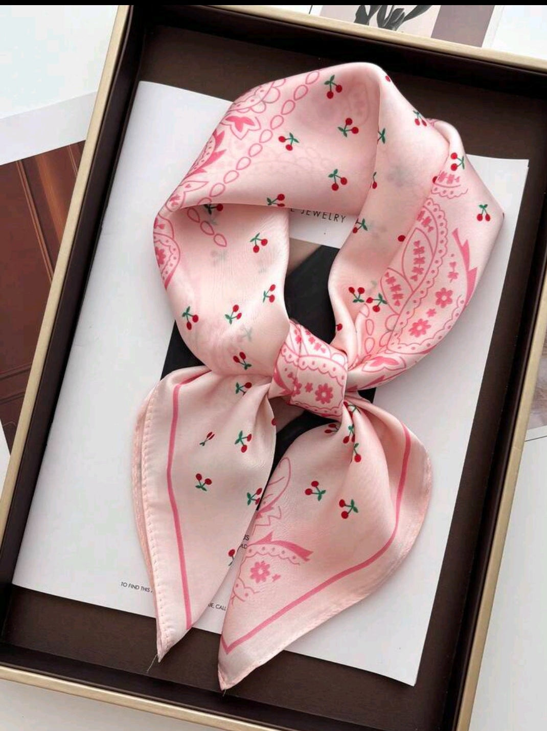 pink scarf
