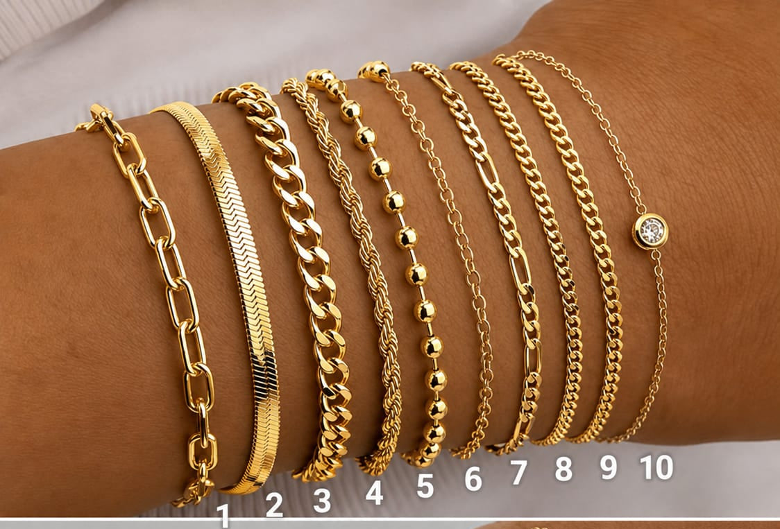 gold plated bracelet