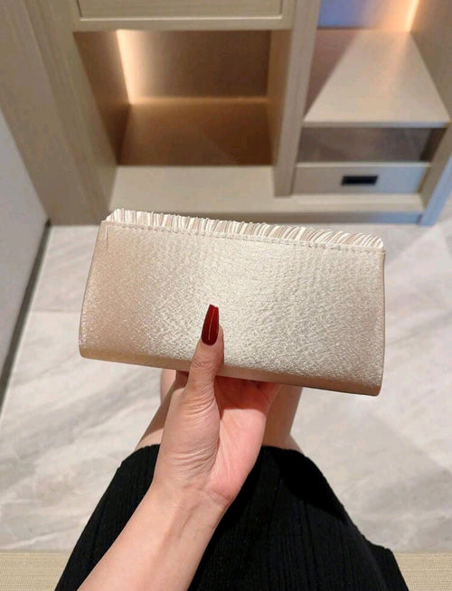 Apricot evening bag